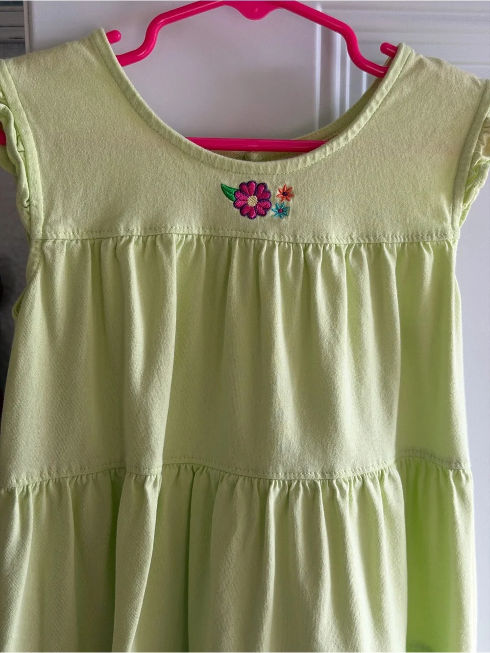 Hanna Andersson floral embroidered twirl dress size 4T